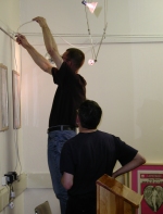 Setting Up the Becoming Visible Exhibition 3