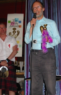 Accepting the Pride Award for Culture 2005